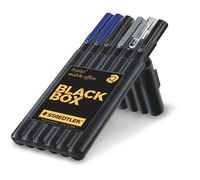 Zestaw biurkowy Triplus czarne etui Staedtler