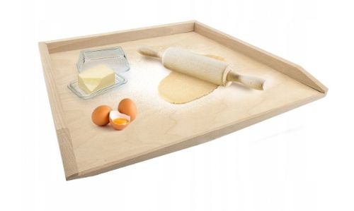 STOLNICA DREWNIANA DUŻA SOLIDNA BUKOWA 70x50 cm na Arena.pl