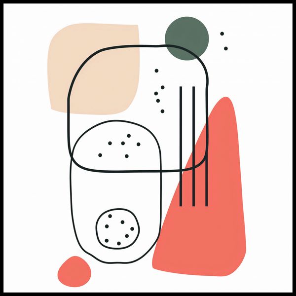 Plakat 80x80cm Przestrzenność zdjęcie 2