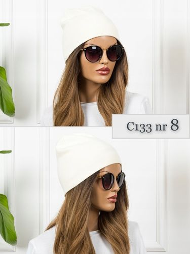 CZAPKA DAMSKA CIEPŁA wygodna Zimowa Beanie MODNA Wywijana brązowa KOLORY na Arena.pl