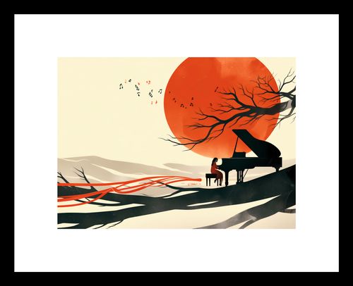 Plakat 18x13cm Pianistka na Arena.pl