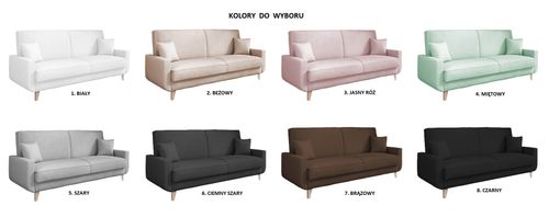 Wersalka Rozkładana Nemo Biała na Arena.pl