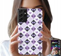 ETUI DO SAMSUNG GALAXY S21 Ultra - MODNE SERCA KOKARDKI KOKARDA + FOLIA