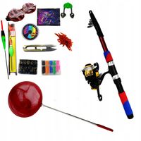 ZESTAW MAŁEGO WĘDKARZA SUPER PREZENT DLA DZIECKA Pełne wyposażenie na