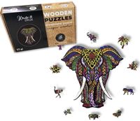 Puzzle Drewniane dla dzieci i dorosłych Słoń Elephant