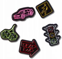 Przypinki Crocs Jibbitz Piny Do Butów Reflective Street 5 Pack