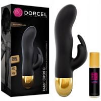 Wibrator z króliczkiem + feromony damskie 10 ml.