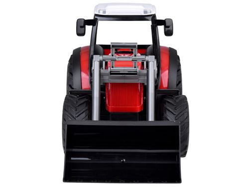 CZERWONY TRAKTOR Z RUCHOMYM RAMIENIEMDUZYMI KOŁAMI na Arena.pl