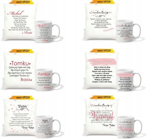 foto PODUSZKA KUBEK PREZENT na Walentynki dla żony na Arena.pl