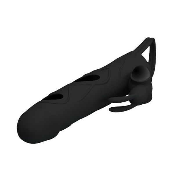 Silikonowa Przedłużka Na Penisa Z Wibracją Pretty Love 5,5" zdjęcie 4