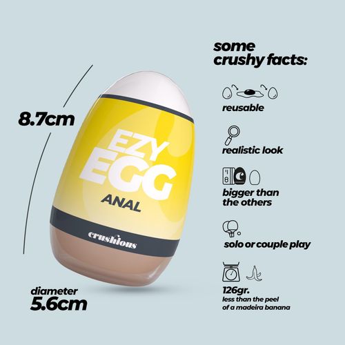 masturbator analny crushious ezy egg 8,7 cm na Arena.pl