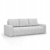KANAPA ABRIELLE SZARA Rozkładana Wygodna Funkcja Spania Sofa