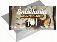 Wizytówki firmowe Foliowane 1000szt wiele wzorów ŚNIADANIA