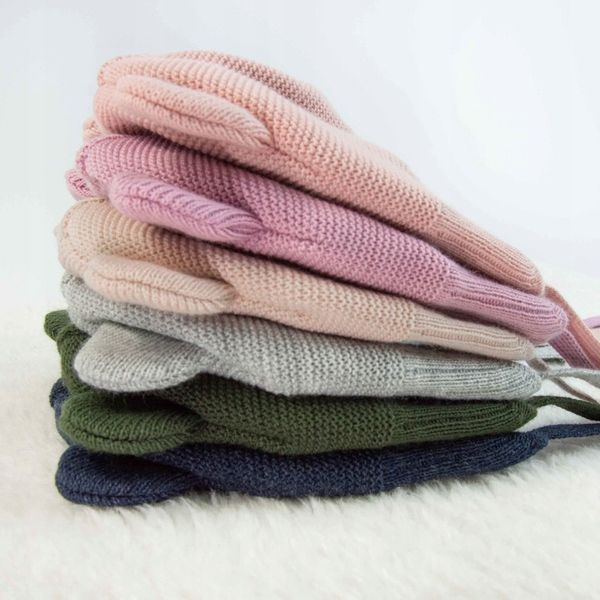 Czapka CZAPECZKA NIEMOWLĘCA dla noworodka wiązana WIOSNA JESIEŃ 36-38cm zdjęcie 9