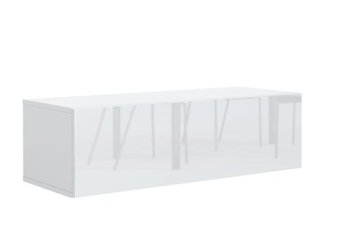 SZAFKA RTV WISZĄCA 100 CM BIAŁA + FRONT POŁYSK na Arena.pl