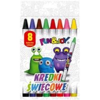 kredki świecowe 8 kolorów fun&joy titanum