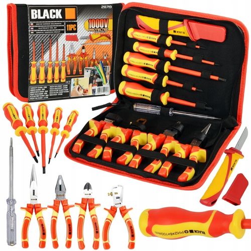 MEGA ZESTAW NARZĘDZI I WKRĘTAKÓW DLA ELEKTRYKA IZOLOWANE 1000V 11EL na Arena.pl