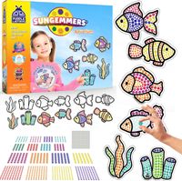 Zestaw do tworzenia witraży łapacze słońca diamentowe wyklejanki DIY 6szt