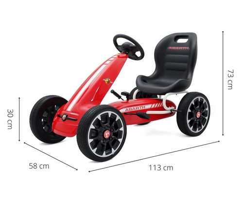 Gokart na pedały Abarth Red na Arena.pl