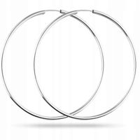 KLASYK. PIĘKNE KOLCZYKI KOŁA KÓŁKA SREBRO DUŻE 6CM