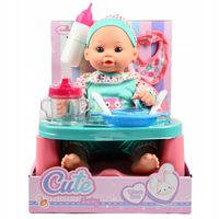 BOBAS JAK ŻYWY LALKA NIEMOWLAK NOWORODEK KRZESEŁKO DO KARMIENIA AKCESORIA