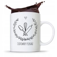 Kubek Prezent Dla Piekarza Cudowny Piekarz Z Nadrukiem Ze Zdjęciem