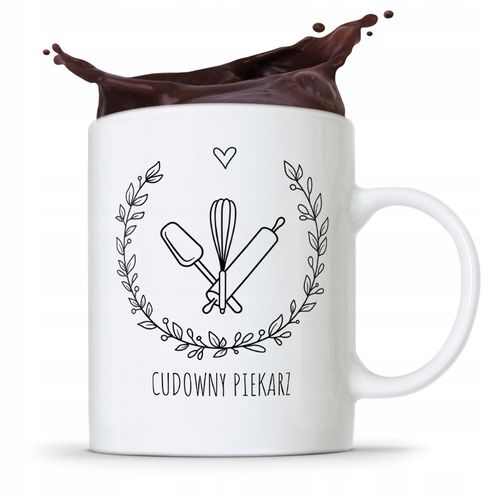 Kubek Prezent Dla Piekarza Cudowny Piekarz Z Nadrukiem Ze Zdjęciem na Arena.pl