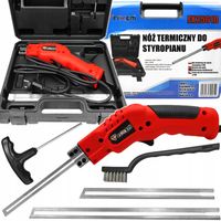 NÓŻ TERMICZNY PRZECINARKA DO CIĘCIA STYROPIANU PVC ZESTAW OSTRZE 150 200mm