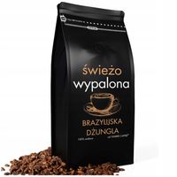 Kawa ziarnista 1kg Arabica ŚWIEŻO PALONA Brazylijska Dżungla Do ekspresu