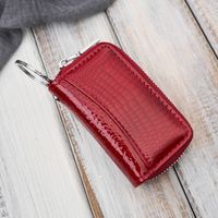 Skórzane etui na klucze SP-22 CRD croco czerwone