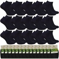 15 par STOPKI MĘSKIE SKARPETY BAMBUSOWE CZARNE 43/46