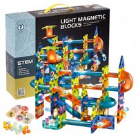 TOR KULKOWY 110 ELEMENTÓW DUŻY ZESTAW KULODROM KLOCKI KONSTRUKCYJNE