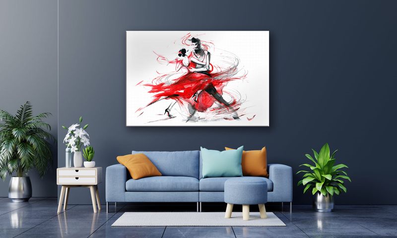 OBRAZ NA PŁÓTNIE 102 Taniec 90x60cm zdjęcie 4