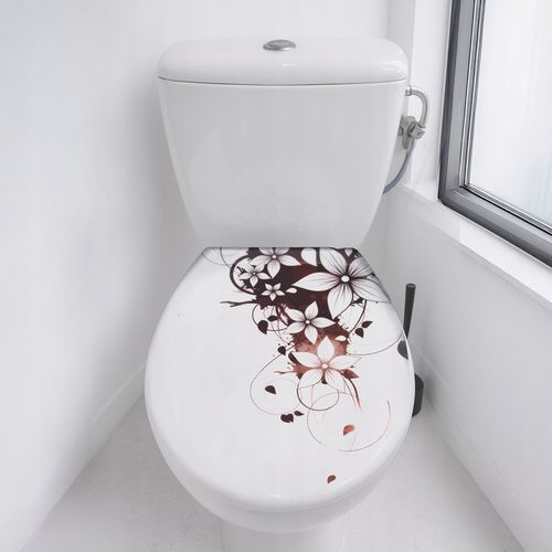 DESKA WC SEDESOWA WOLNOOPADAJĄCA TWARDY DUROPLAST NADRUK ESTIVA WENGE na Arena.pl