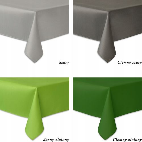 PLAMOODPORNY obrus KOŁO ŚR. 140 CM SOLID OKRĄGŁY na Arena.pl