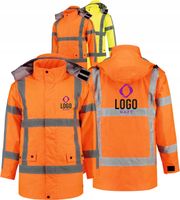 KURTKA OSTRZEGAWCZA Z NADRUKIEM HAFTEM LOGO 5 SZT