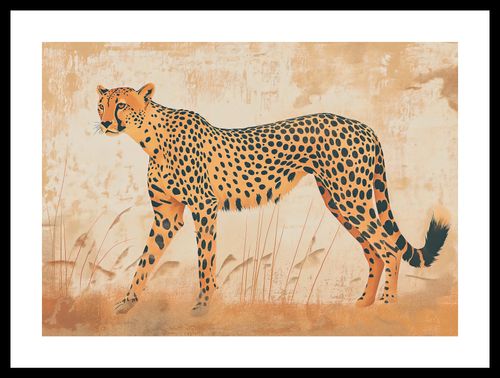 Plakat 42x29,7cm Gepard w Ruchu na Arena.pl