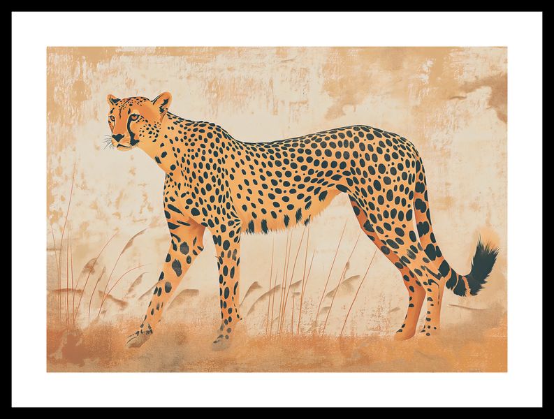 Plakat 42x29,7cm Gepard w Ruchu zdjęcie 3