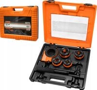 RICHMANN GWINTOWNICA RĘCZNA NARZYNKI DO RUR 4 GŁOWICE 5el 3/8" 3/4" 1/2" 1"