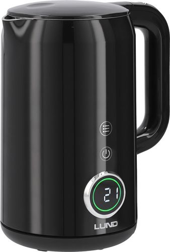 CZAJNIK ELEKTRYCZNY LUND 2200W 1,7L CZARNY Z REGULACJĄ TEMPERATURY na Arena.pl