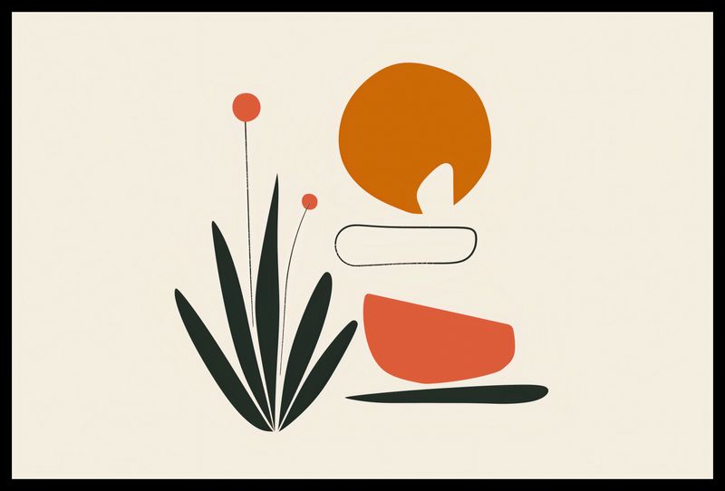 Plakat 60x40cm Abstrakcyjny Zen zdjęcie 2