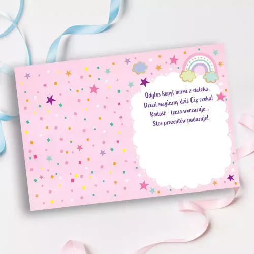 Karnet Urodzinowy B6, Jednorożec na Arena.pl