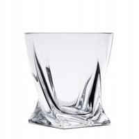 Szklanki do whisky napojów drinków zestaw szklanek QUADROkomplet na prezent