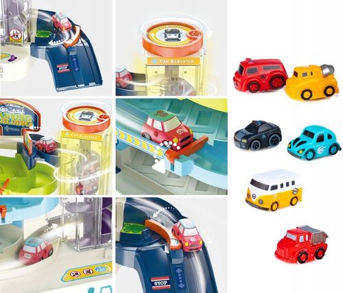 PARKING TOR DLA SAMOCHODÓW AUTEK DUŻY WIELOPOZIOMOWY INTERAKTYWNY + 6 AUT na Arena.pl