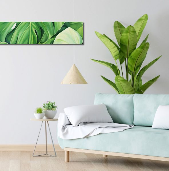 Obraz 100x20cm Tajemnice Liści zdjęcie 2