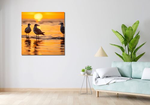Obraz 90x90cm Mewia Gawęda na Arena.pl