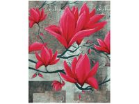 40X50CM FUKSJOWA MAGNOLIA OBRAZ