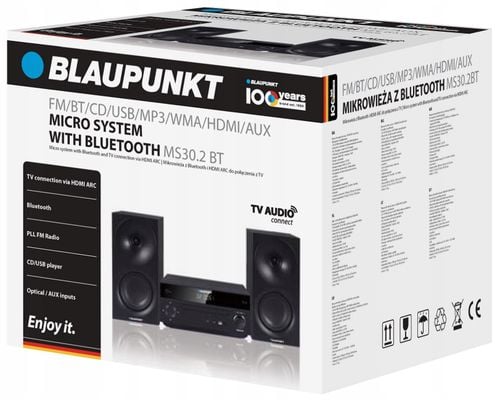 Mikrowieża BLAUPUNKT MS30.2BT 50W CD BT AUX USB Czarny na Arena.pl