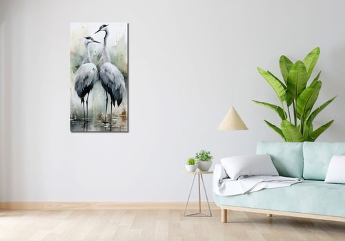Obraz 50x100cm Tańczące Czaple na Arena.pl