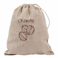 Worek na Orzechy 33×45 cm Lniany - Woreczek z Lnu do Przechowywania
